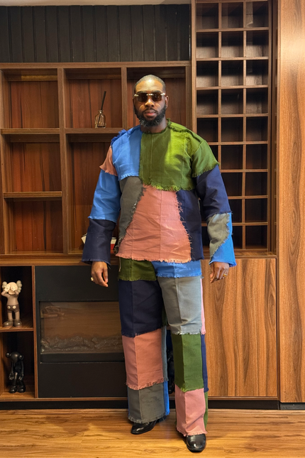 Men's Aso Oke Two-Piece Set
