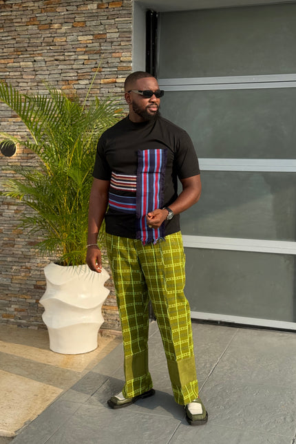 Aso Oke Trouser and T-shirt