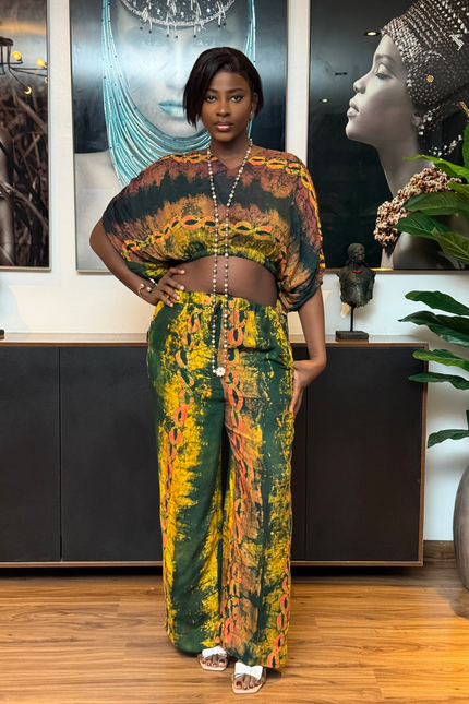 Women's Adire Two-Piece Set