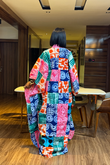 Adire Cotton Long Dress