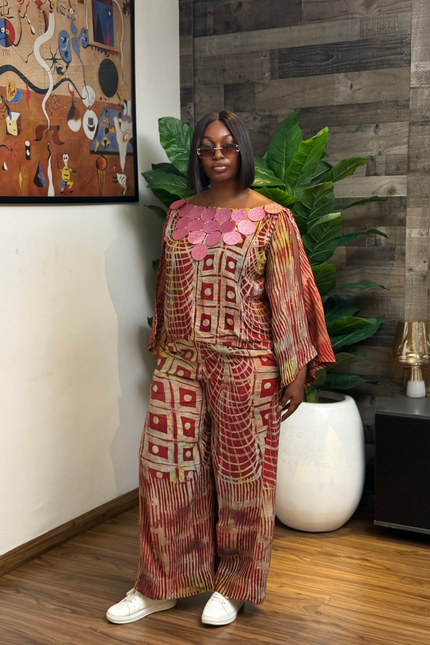 Women's Adire Two-Piece Set