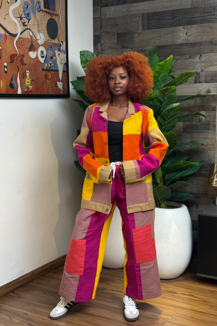 Women's Aso Oke Two-Piece Set