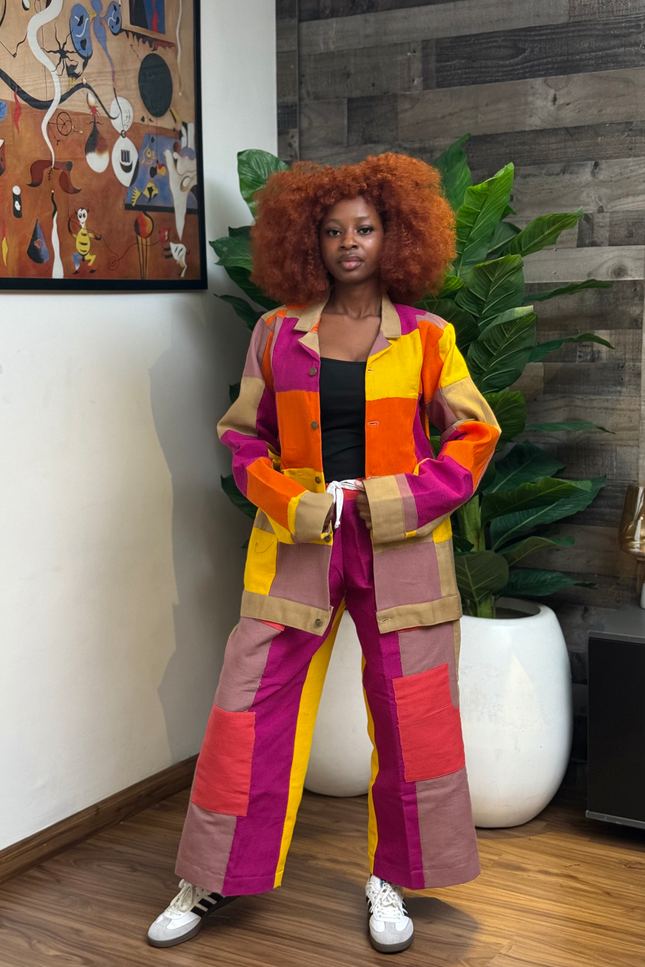 Women's Aso Oke Two-Piece Set