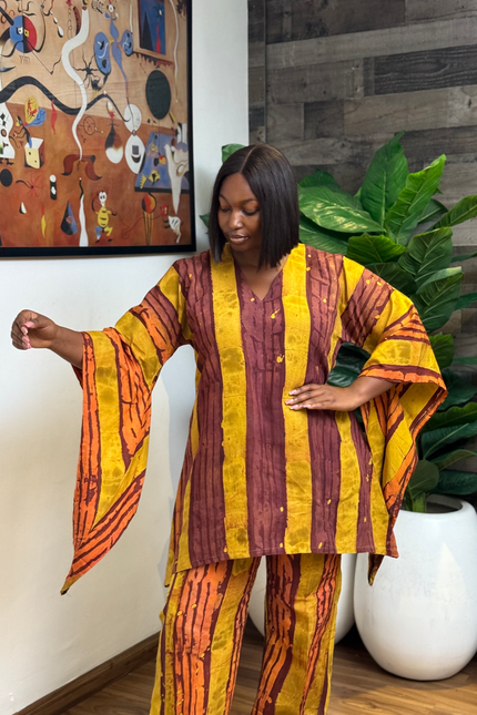 Women's Adire Two-Piece Set