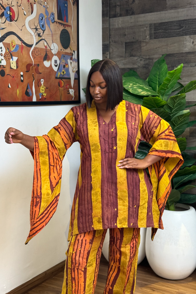 Women's Adire Two-Piece Set