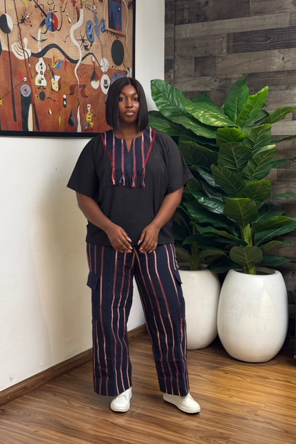 Women's Aso Oke Two-Piece Set