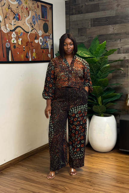 Women's Adire Two-Piece Set