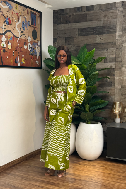 Women's Adire Two-Piece Set